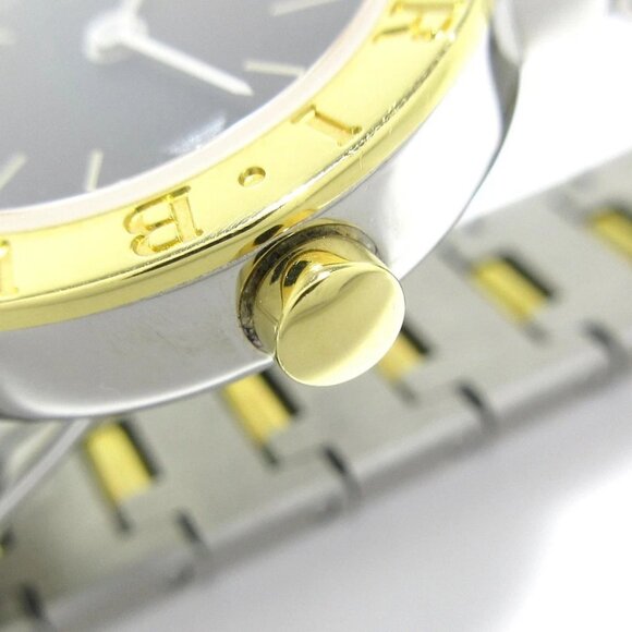 Auth BVLGARI Bvlgari Bvlgari BB23SGD F102408 Silver 18K Yellow Gold Wrist Watch - Picture 8 of 16